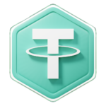 tether usdt badge crypto isolated on white background blockchain technology 3d rendering free png